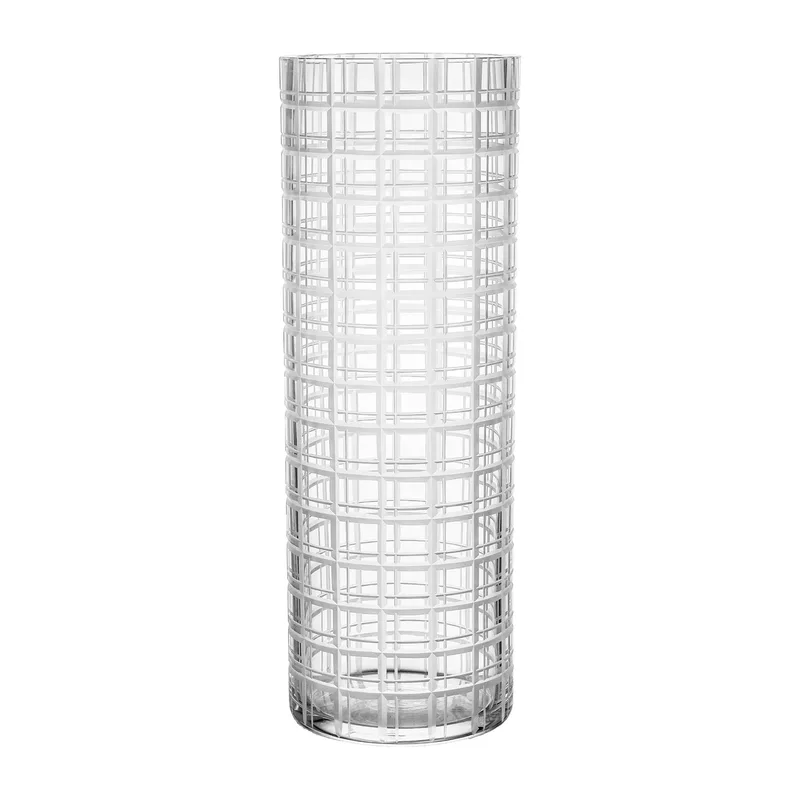 Cut in number Vase 33cm Gittermuster by Orrefors – product photo