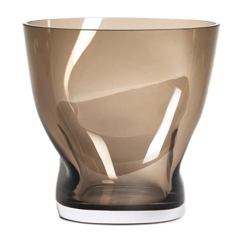 Squeeze Tulpenvase 18 cm Braun från Orrefors – produktbild