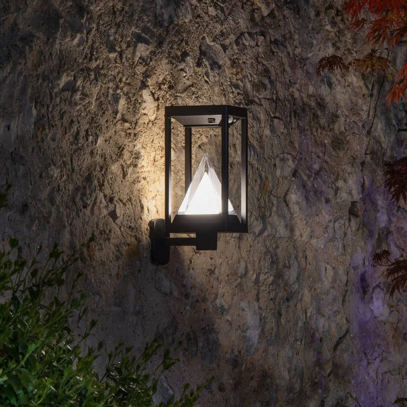 LED-zonne-buitenwandlamp ALPS, Sensor by OSRAM SMART+ in Black – product photo