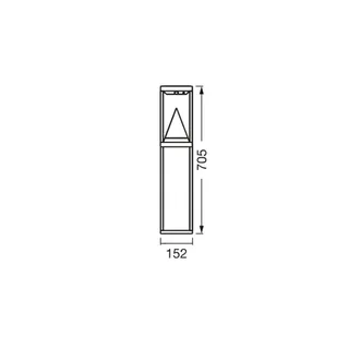 LED-zonnelamp tuinpadverlichting ALPS, sensor IP44 by OSRAM SMART+ in Black – product photo 3 of 4