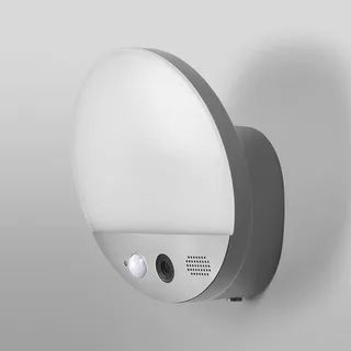 WiFi buitenwandlamp ROUND, camera, sensor, grijs by OSRAM SMART+ in Dark grey – product photo 3 of 4