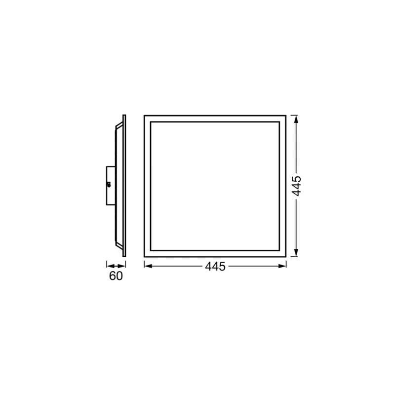 WiFi LED paneel PLANON MAGIC, 45 cm RGB CCT von OSRAM SMART+ in Weiß – Produktfoto