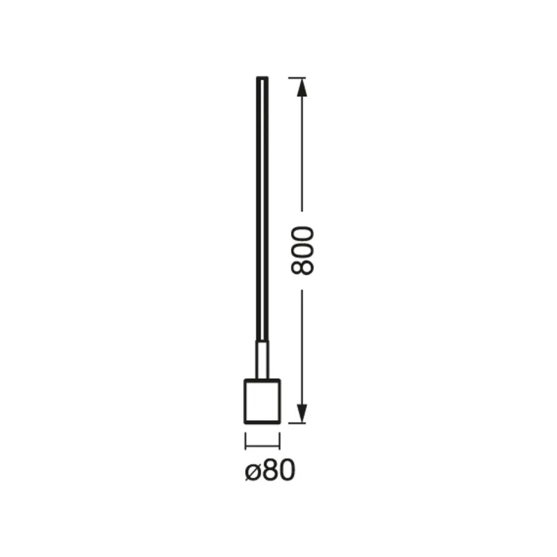 WiFi LED vloerlamp CORNER SLIM, RGB CCT by OSRAM SMART+ in Black – product photo