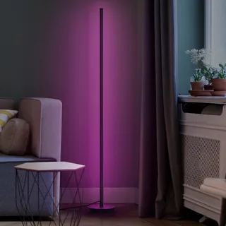 WiFi LED-golvlampa ROUND svart 140 cm RGB CCT från OSRAM SMART+ i Svart – produktbild 1 av 4