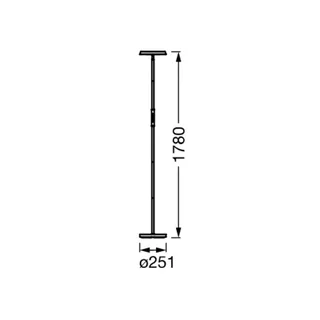 WiFi LED vloerlamp, up/down, RGB CCT de OSRAM SMART+ en Noir – photo du produit 1 sur 4