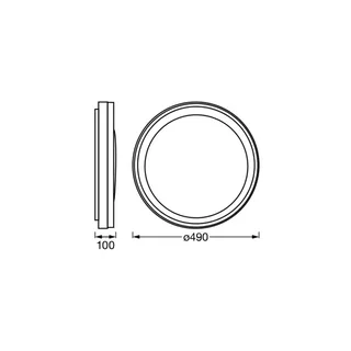 WiFi plafondlamp ORBIS ZEST, 50 cm RGB CCT de OSRAM SMART+ en Blanc – photo du produit 1 sur 4