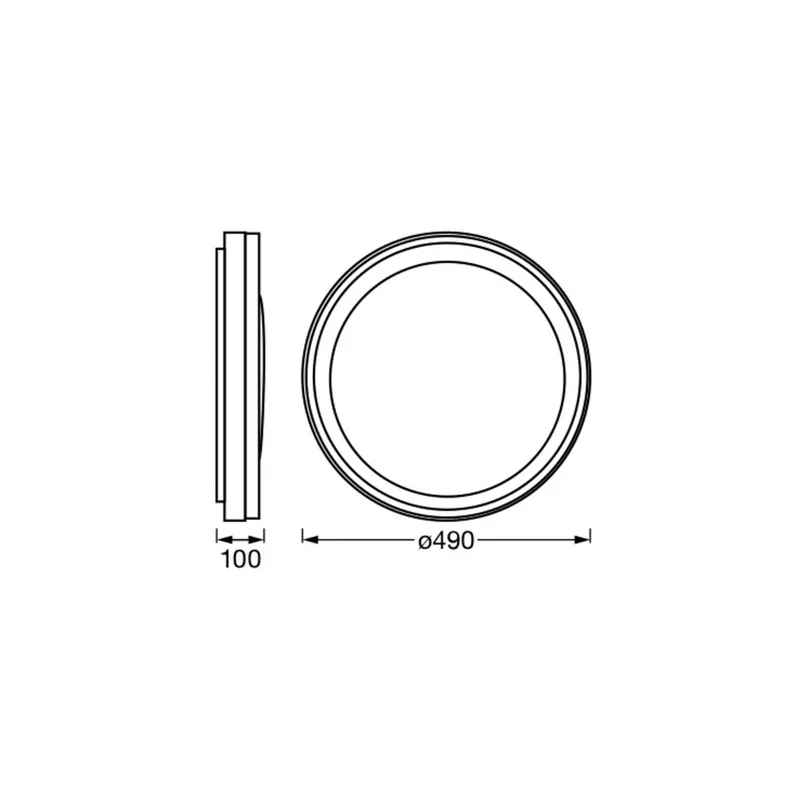 WiFi plafondlamp ORBIS ZEST, 50 cm RGB CCT by OSRAM SMART+ in White – product photo
