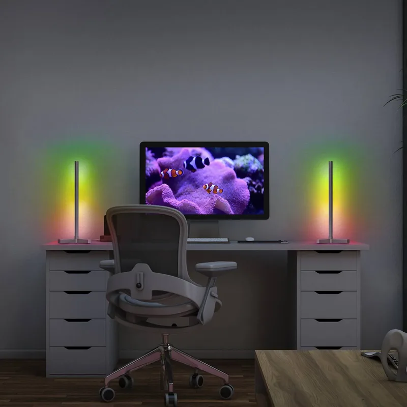 WiFi-tafellamp CORNER MAGIC, 43 cm RGB by OSRAM SMART+ in Silver – product photo