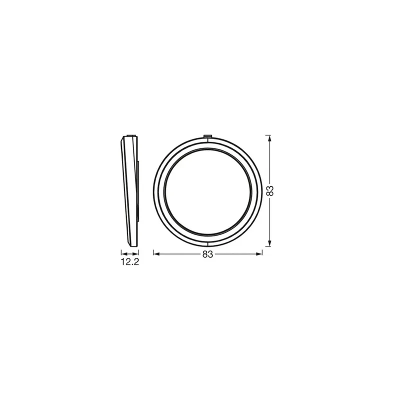 WiFi UNDERCABINET ROUND, Ø 8 cm, set van 3 by OSRAM SMART+ in White – product photo