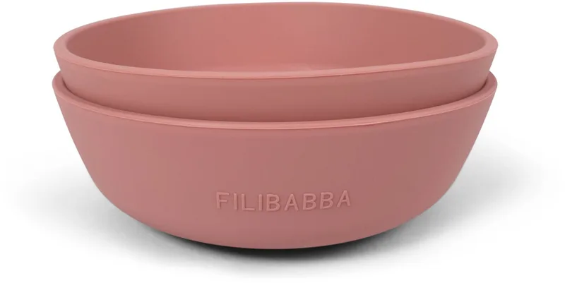 FILIBABBA Kom Siliconen by OYOY Living Design in Rose – product photo