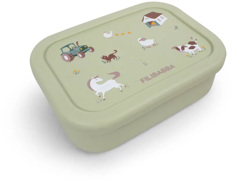 FILIBABBA Lunchbox Siliconen van OYOY Living Design in Green – productfoto