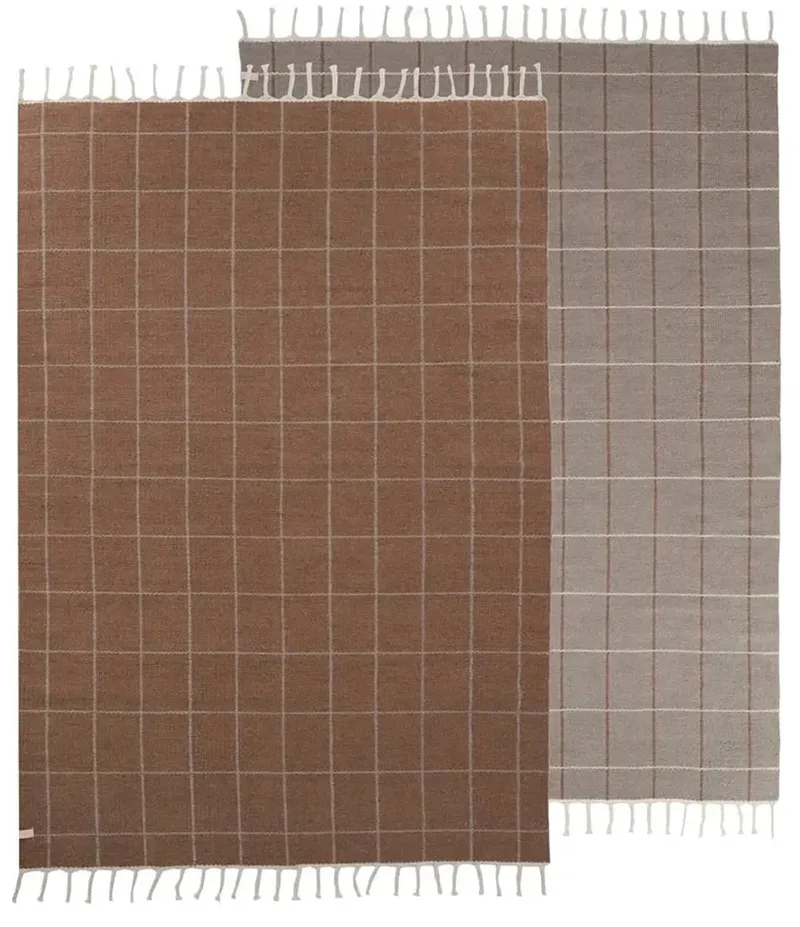 kindertapijt Grid caramel/beige van OYOY Living Design in Natur – productfoto