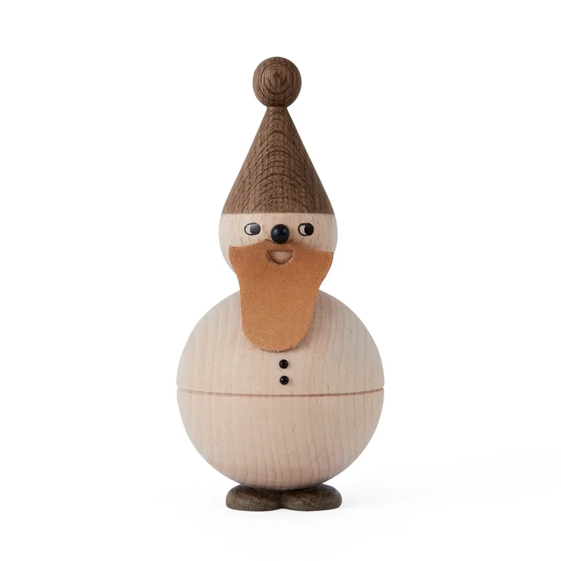 Santa Claus Holzfigur Buche-Eiche-Leder by OYOY Living Design – product photo