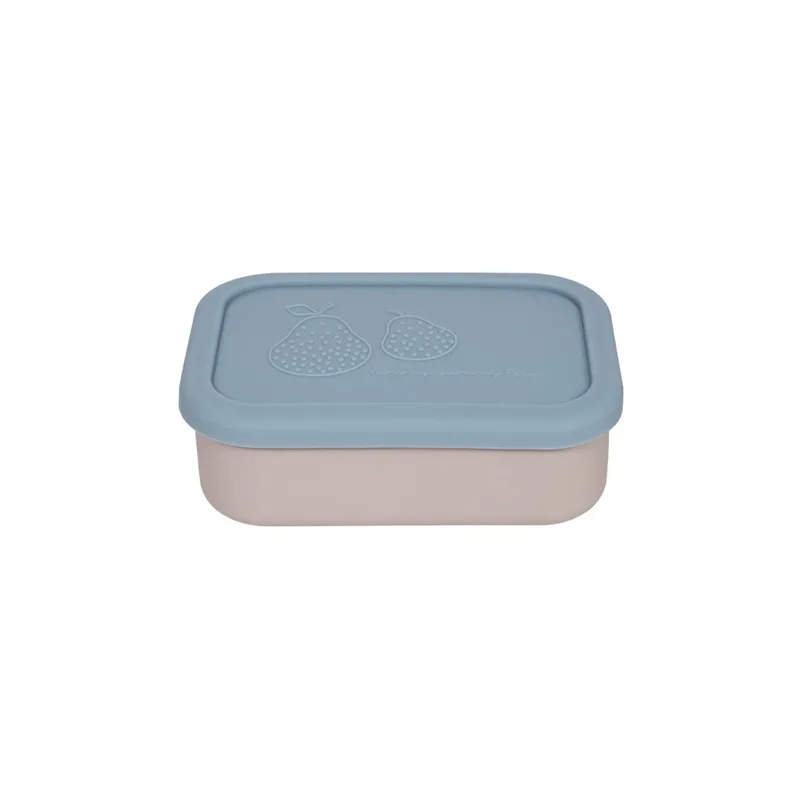 Yummy Brooddoos/Lunch box met indeling S - Blue/Clay de OYOY Living Design en Rood – photo du produit