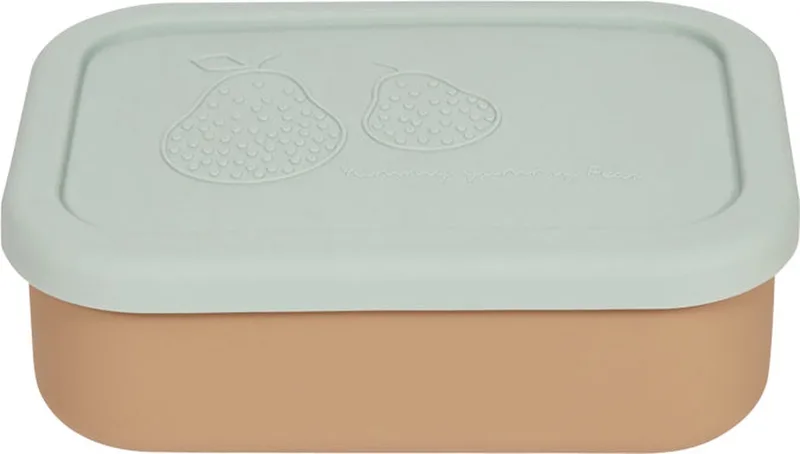 Yummy Brooddoos/Lunch box met indeling S - Green/Camel by OYOY Living Design in Rood – product photo