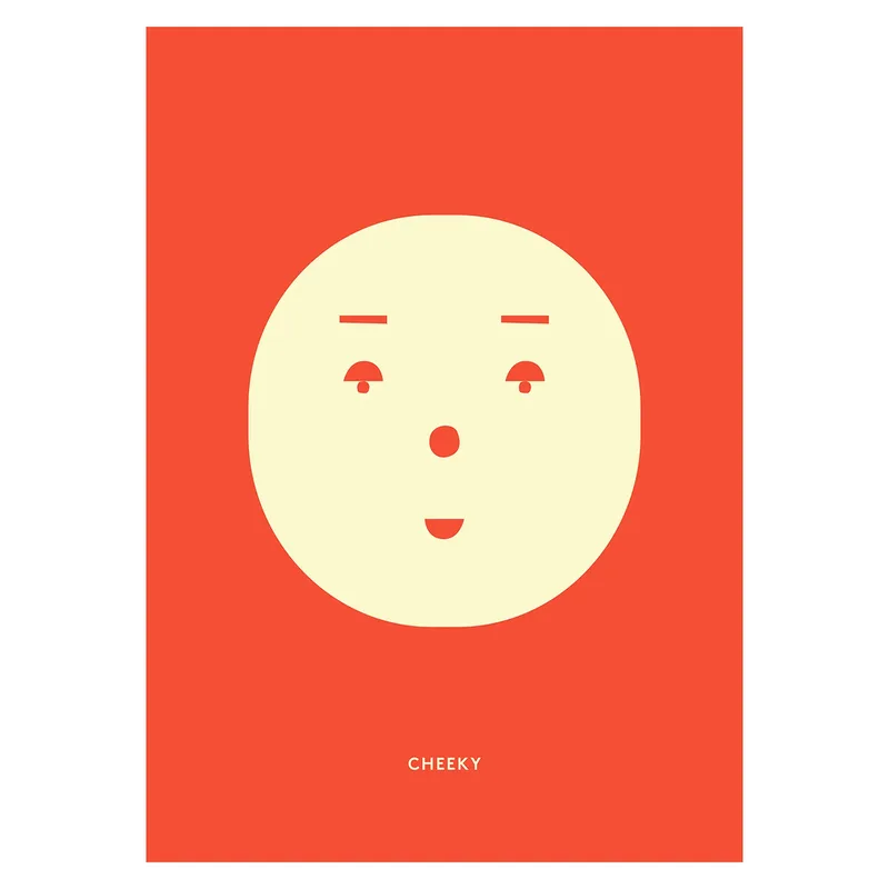 Cheeky Feeling Poster 30 x 40cm van Paper Collective – productfoto