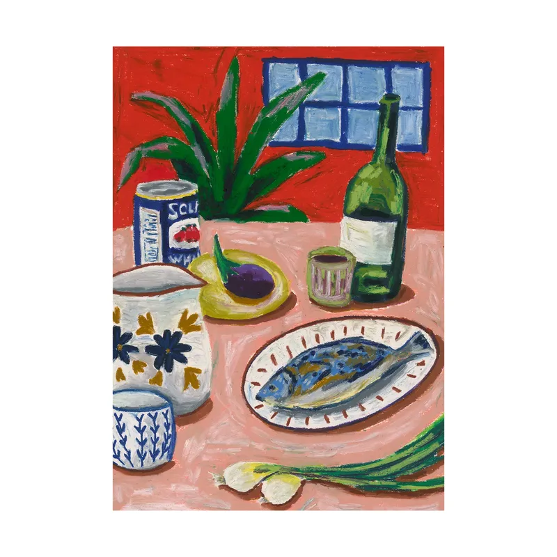 Composition with Fish Poster 70 x 100cm by Paper Collective – product photo