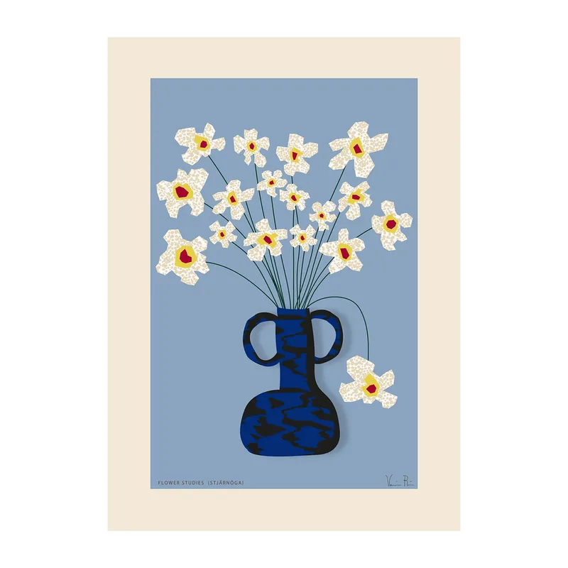 Flower Studies 04 (Stjärnöga) Poster 30 x 40cm fra Paper Collective – produktbillede
