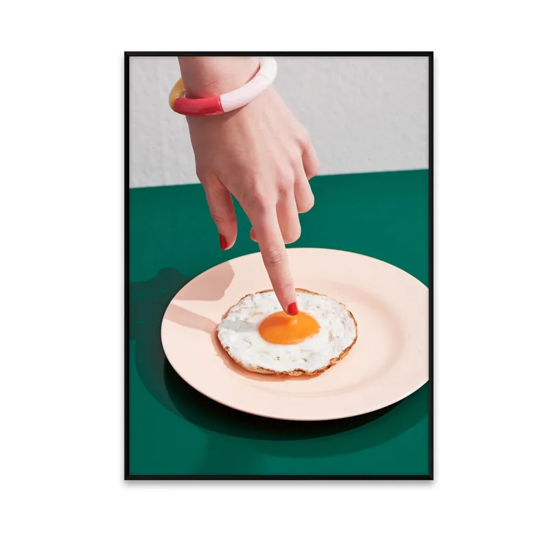 Fried Egg Poster 30 x 40cm van Paper Collective – productfoto