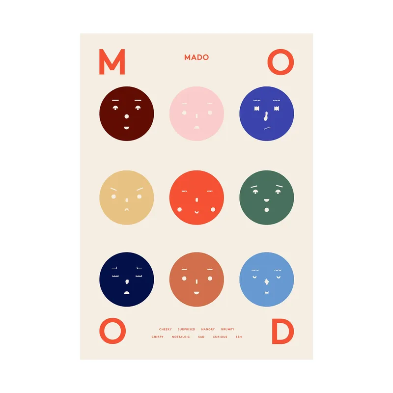 Paper Collective 9 Moods Poster 50 x 70cm by Paper Collective – product photo