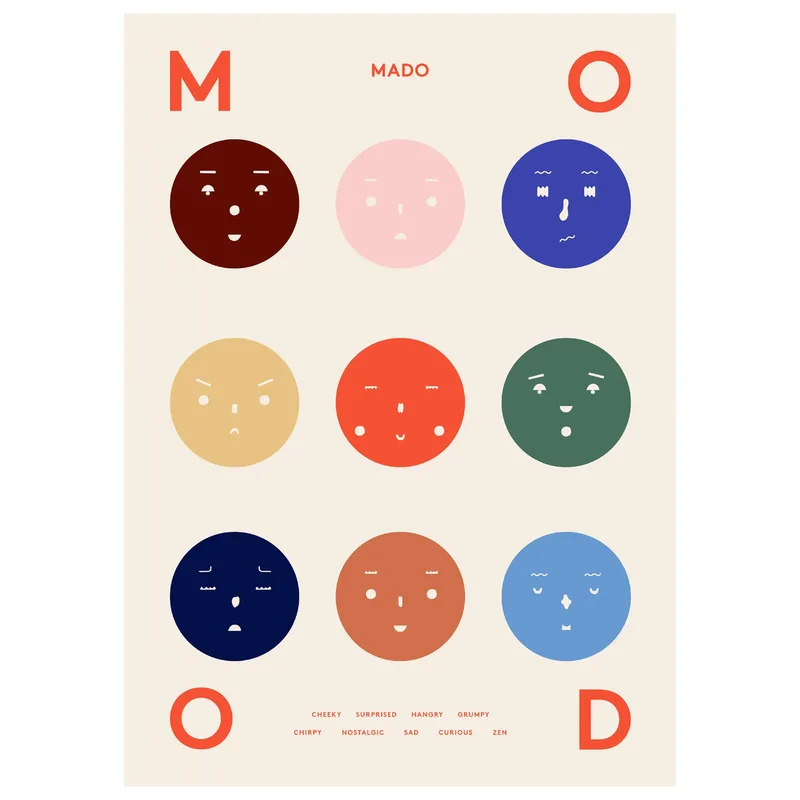Paper Collective 9 Moods Poster 70 x 100cm från Paper Collective – produktbild