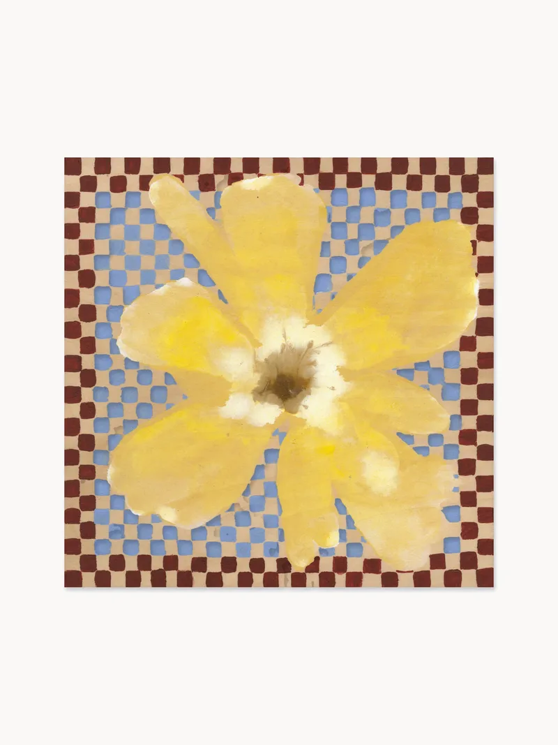 Poster Flower with Checks 03 de Paper Collective – photo du produit