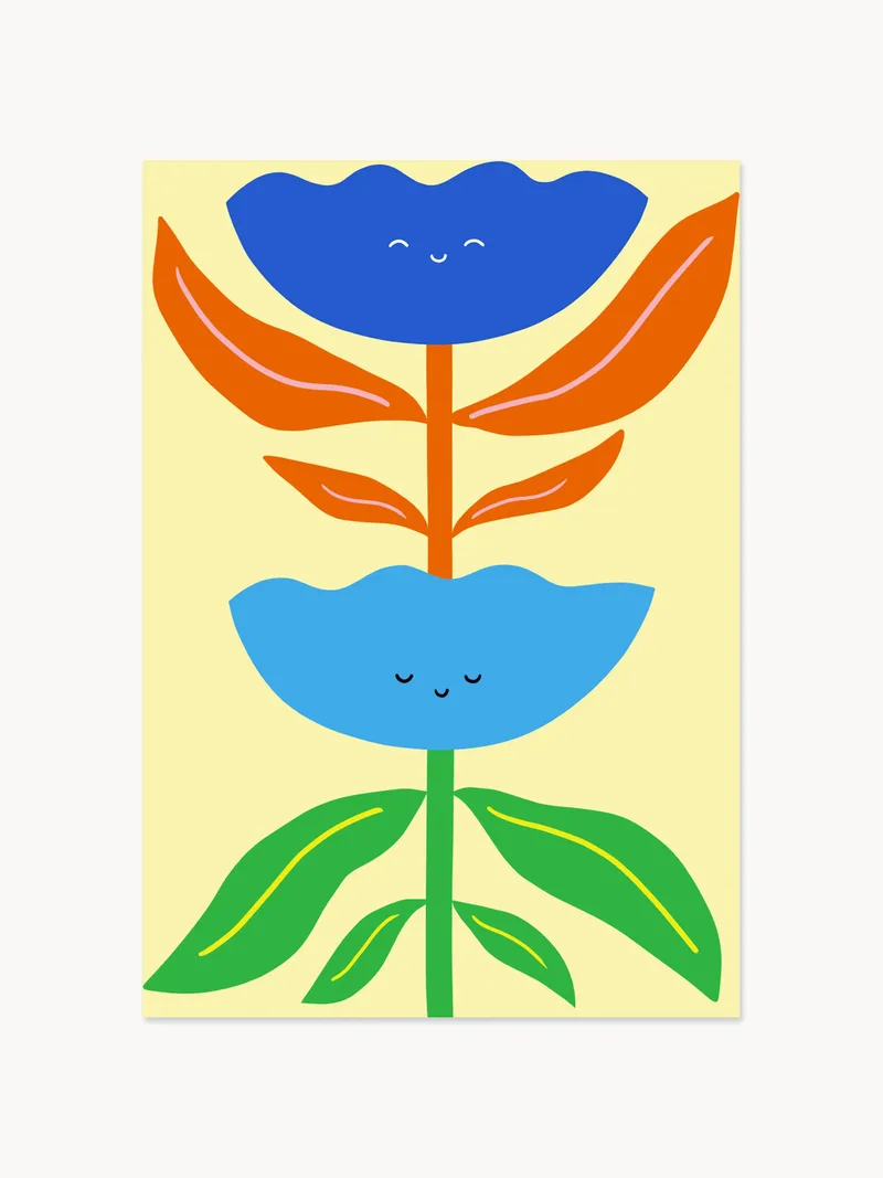 Poster Hi Flower 02 de Paper Collective – photo du produit