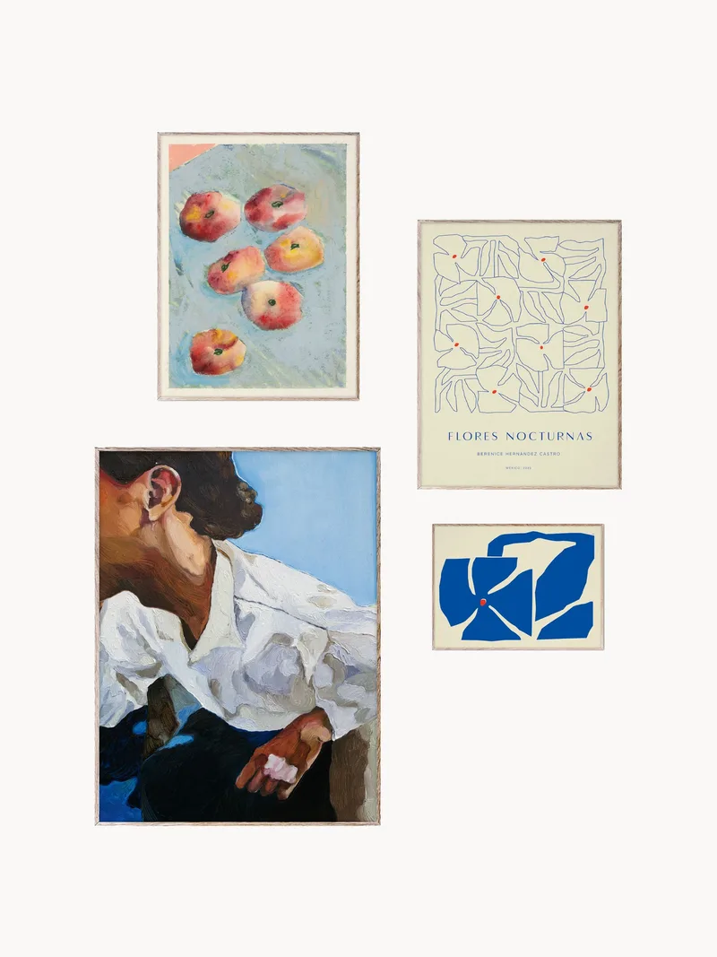 Posters Artwall No. 15 met lijst, 4-delig van Paper Collective – productfoto