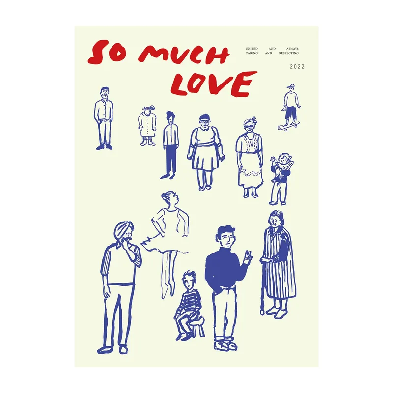 So Much Love Poster 50 x 70cm van Paper Collective – productfoto