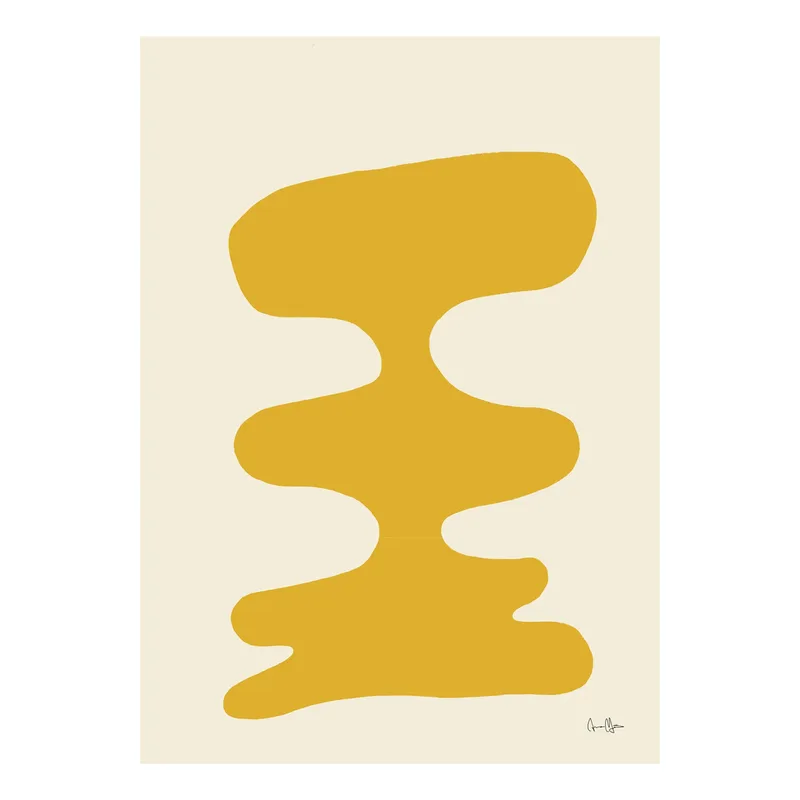 Soft Yellow Poster 30 x 40cm van Paper Collective – productfoto