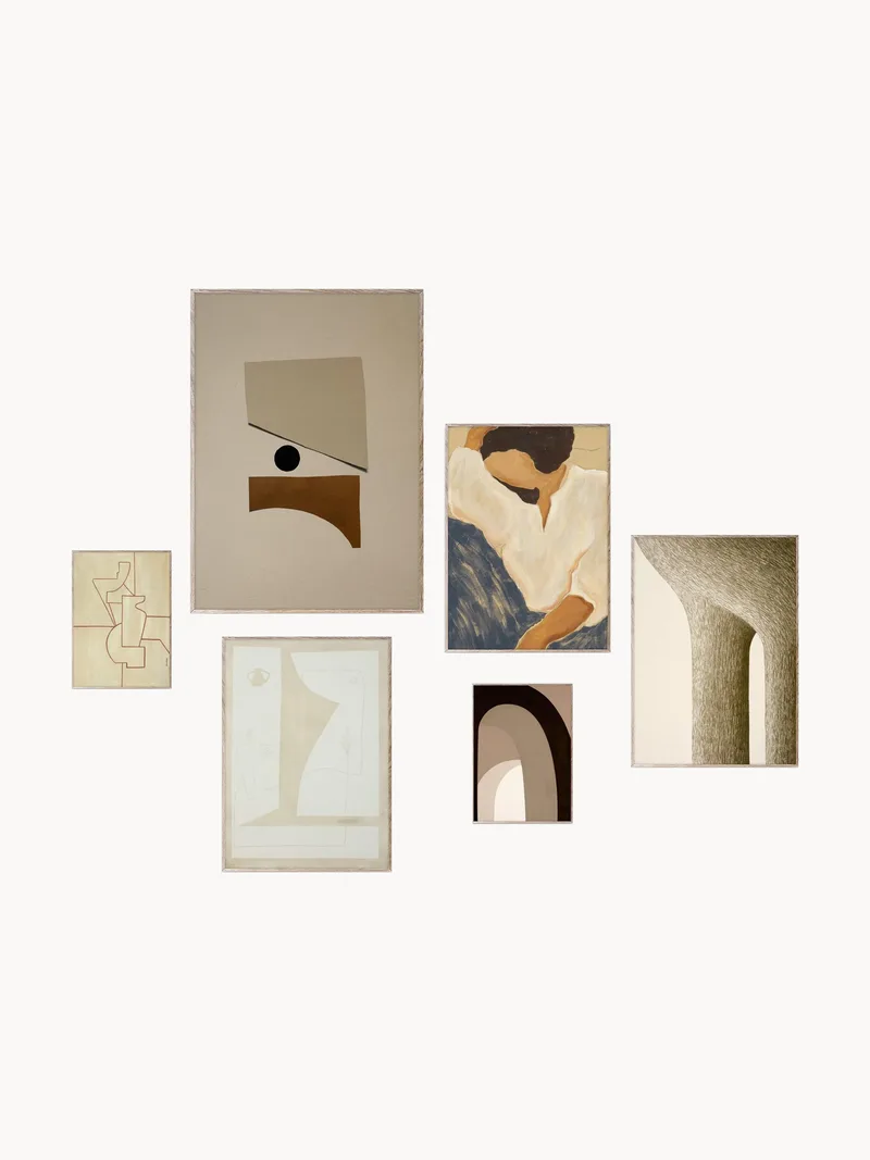 Wandgalerie Artwall No. 35, 6-delig van Paper Collective – productfoto