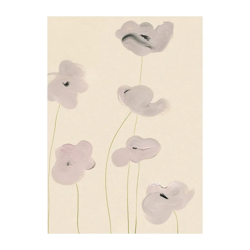 White Vallmo Poster 30 x 40cm by Paper Collective – product photo