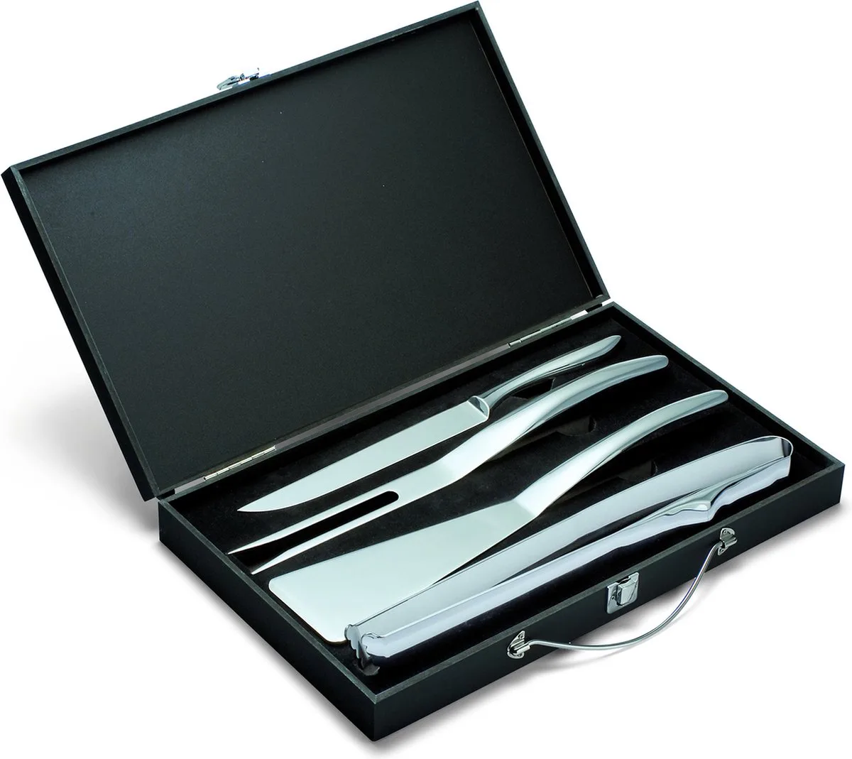 Design BBQ set WAVE – 4-delig RVS de Philippi en Argent – photo du produit