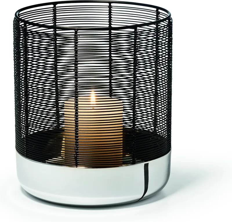 LUNA Windlicht - Staal by Philippi in Black – product photo