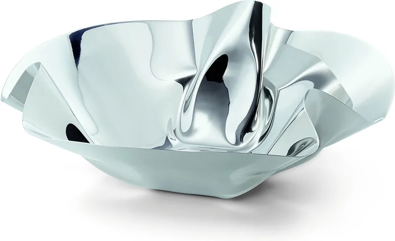 MARGARETE Fruitschaal - RVS Hoogglans Gepolijst - Ø 31 cm by Philippi in Silver – product photo 1 of 2