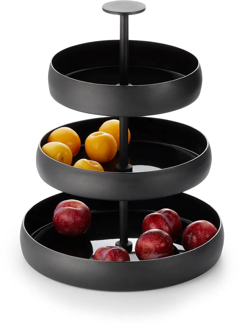Negretto etagere - Fruitschaal - Opbergschaal - Diameter 30 cm van Philippi in Aluminium – productfoto