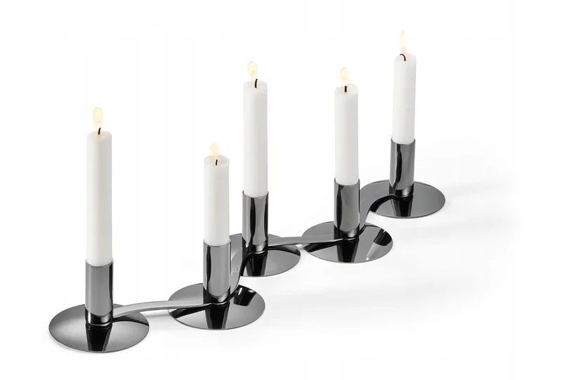Quintett Kandelaar - 5 Armig by Philippi in Donker Titanium – product photo