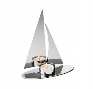 Regatta Kandelaar M - Roestvrij Staal by Philippi in Silver – product photo 1 of 2