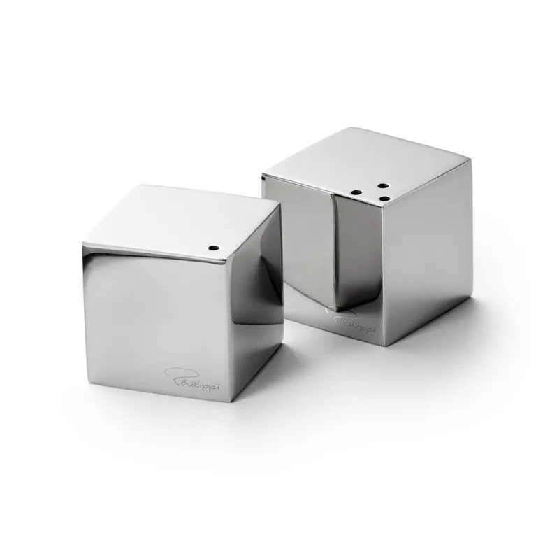 Salz- / Pfefferstreuer Philippi CUBE Salz und Pfefferstreuer-Set Edelstahl van Philippi – productfoto 2 van 2