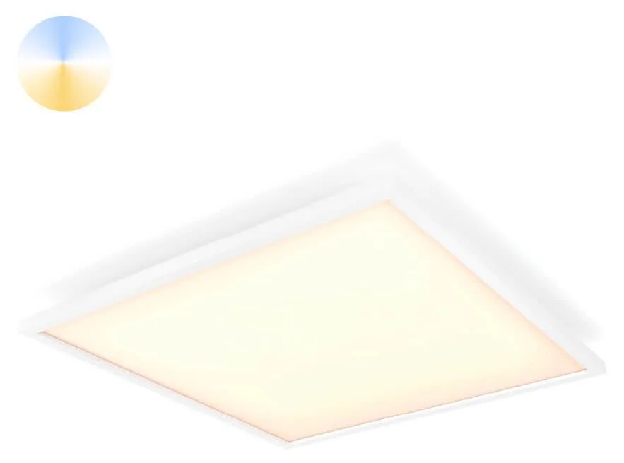 Aurelle White Ambiance slimme vierkante plafondlamp, wit, LED, Bluetooth/Zigbee van Philips Hue – productfoto