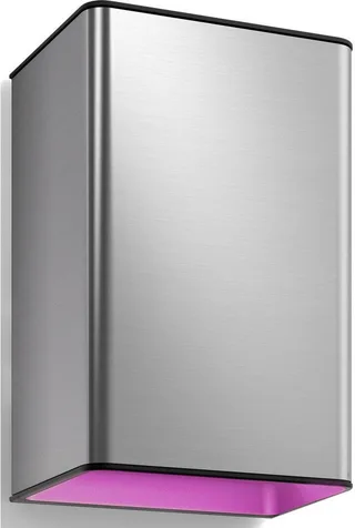 Außen-Wandleuchte White & Color Ambiance Resonate Wandleuchte silber, Abschaltautomatik, Bluetooth, CCT - über Fernbedienung, Dimmfunktion, Farbsteuerung, Farbwechsel, Leuchtdauer einstellbar, Memoryfunktion, Nachtlichtfunktion, RGB, Smart Home, Timerfunktion, dimmbar über Fernbedienung by Philips Hue in Silver – product photo 3 of 5
