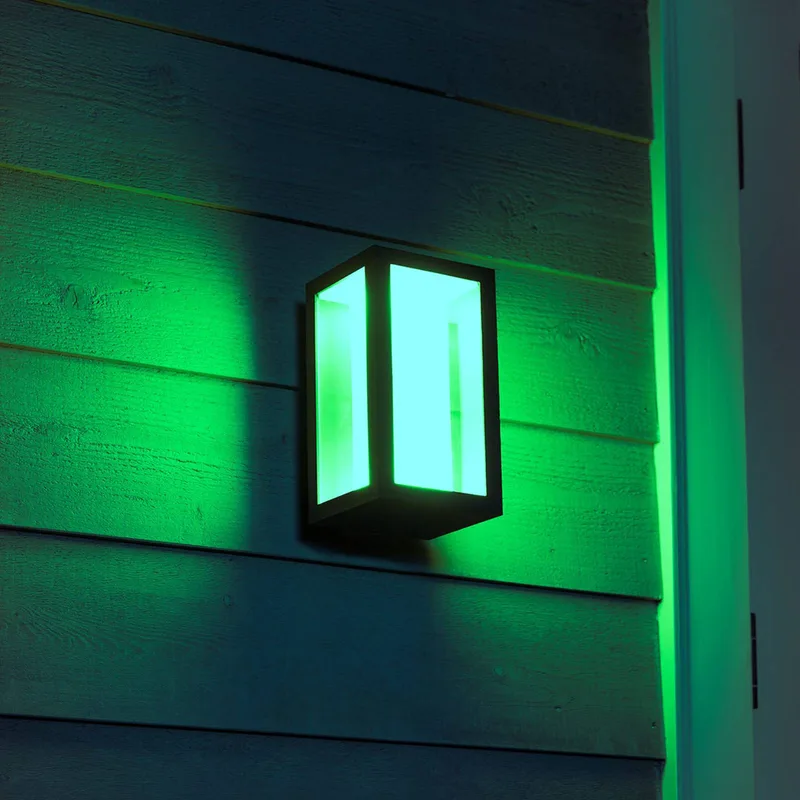 buitenwandlamp Impress, RGBW, IP44, smart by Philips Hue in Black, White – product photo 3 of 5