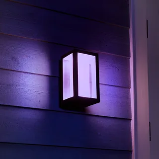 buitenwandlamp Impress, RGBW, IP44, smart by Philips Hue in Black, White – product photo 4 of 5