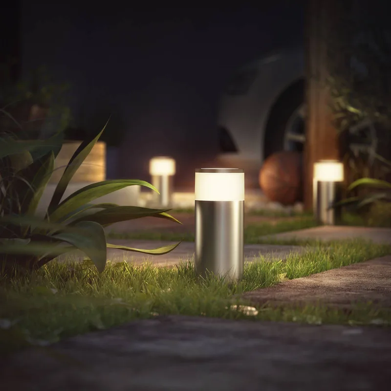 Calla sokkellampe udvid. 25,2 cm alu fra Philips Hue i Aluminium, Hvid – produktbillede 2 af 5