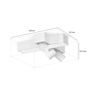 Centris Cross LED spot, 3-lamps RGB CCT by Philips Hue in White – product photo 4 of 4