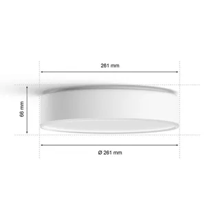 Enrave LED plafondlamp 26,1cm fra Philips Hue i Hvid – produktbillede 3 af 5
