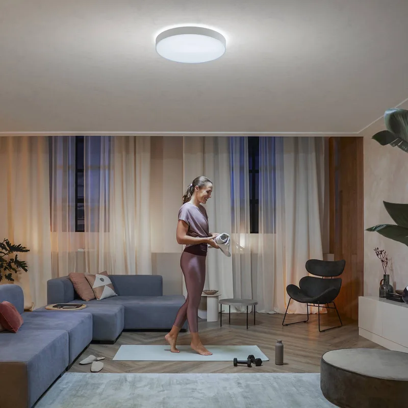 Enrave LED plafondlamp 55,1cm van Philips Hue in Wit – productfoto 3 van 5