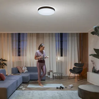 Enrave LED plafondlamp 55,1cm by Philips Hue in Black – product photo 3 of 5