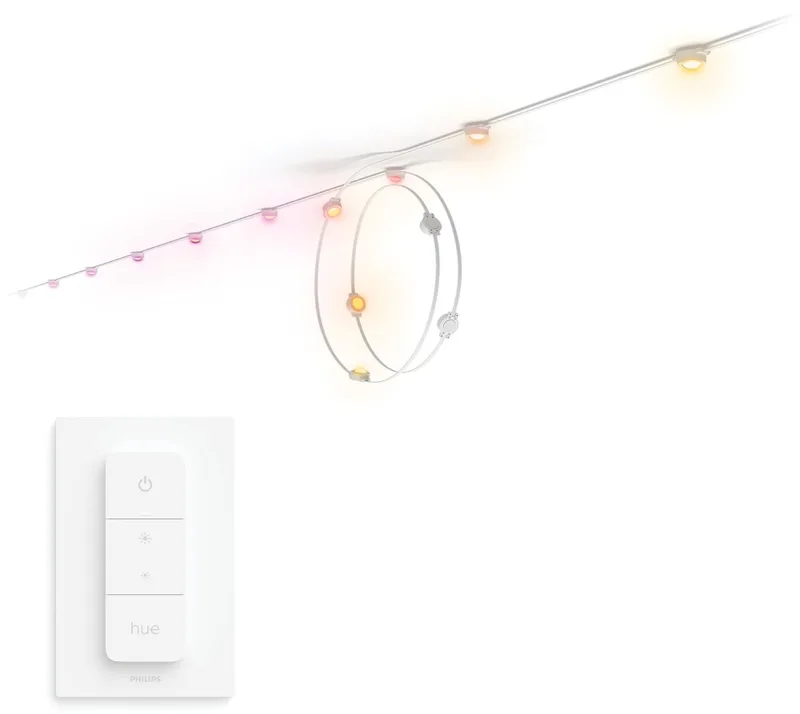 Festavia Lichtslinger 32 PODS - 18 meter - Wit en Gekleurd Licht - Incl. Hue Dimmer Switch - Hue White and Color Ambiance by Philips Hue – product photo