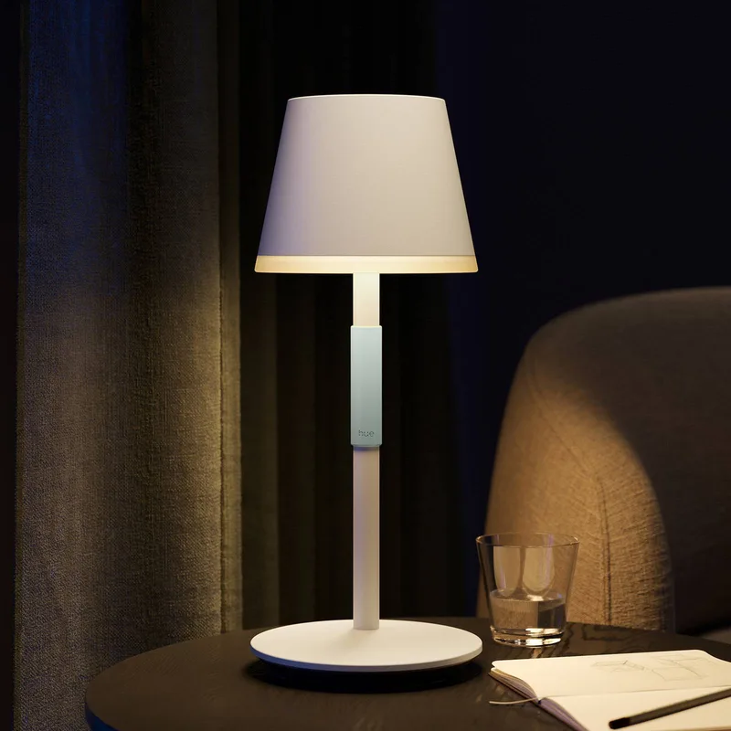 Go LED tafellamp, wit, RGBW von Philips Hue in Weiß, Saliegrijs – Produktfoto